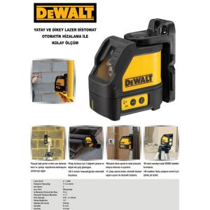 Dewalt DW088K-XJ Artı Lazer Terazi Distomat