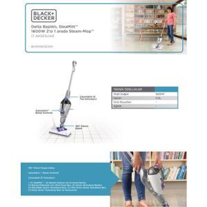 Black&decker BHSM1615DSM-QS Autoselect 1600 Watt Buharlı Süpürge