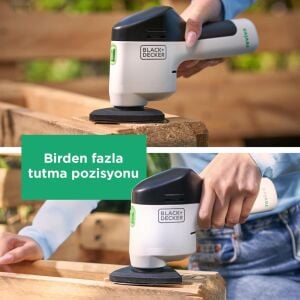 Black & Decker Reviva REVDS12C-QW 12V Şarjlı Zımpara Makinesi