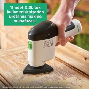 Black & Decker Reviva REVDS12C-QW 12V Şarjlı Zımpara Makinesi