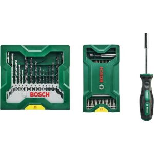 Bosch X-Line 15 Parça Delme 25 Parça Vidalama Ucu Seti + Tornavida
