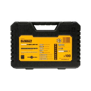 DEWALT DT71563-QZ 100 Parça Metal, Ahşap, Duvar, Vidalama, Testere Matkap Ucu Seti