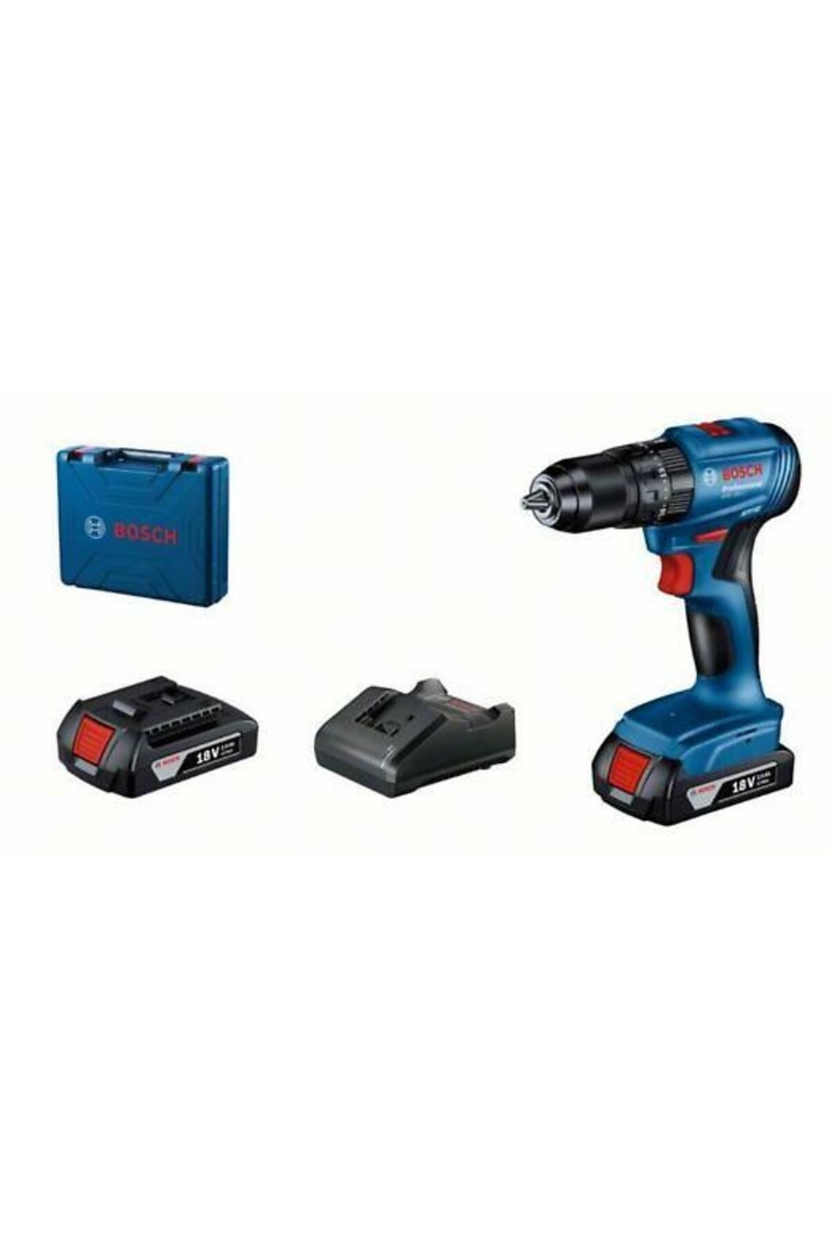Bosch Professional GSB 185-LI 2.0Ah Tek Akülü Darbeli Matkap 23 Parça Set Hediyeli - 06019K3102