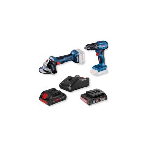 Gws 180v Li + Bosch Gsb 185v Li 1x4.0Ah + 1x2.0 Ah Kombi Se