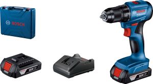 Bosch Professional GSR 185 LI Akülü Delme Vidalama Mak. 2 x 2.0 Ah; Case