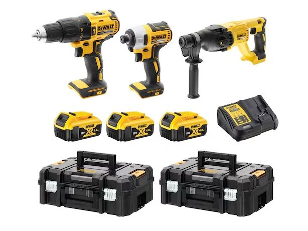 Dewalt Dewalt DCK369M3T 18V XR 4.0AH LI-ION Kömürsüz Kombinasyon 3 Parça Kit