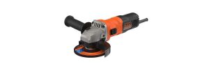 Black + Decker BEG010-QS BEG010 açılı taşlama makinesi (710 W, 115 mm disk çapı, sıfır gerilim şalteri, yumuşak başlatma, kaymaz gövde sapı, taşlama, ayırma, pas giderme)